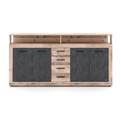 Ladekast RUNA lichtbruin/antraciet