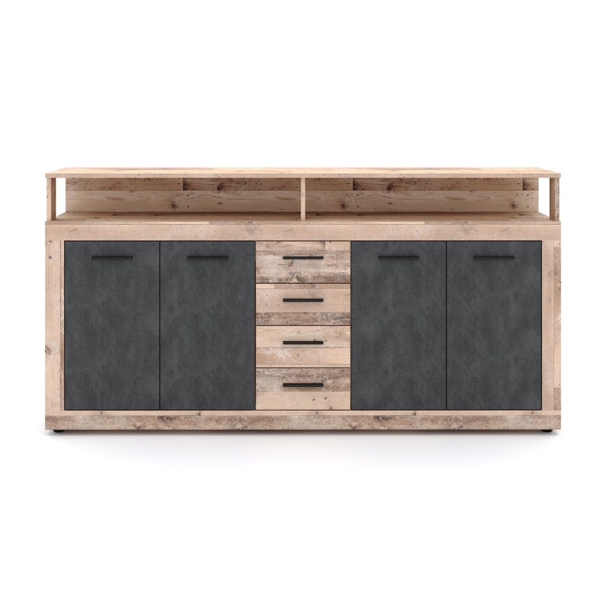 Ladekast RUNA lichtbruin/antraciet