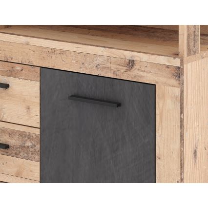 Ladekast RUNA lichtbruin/antraciet