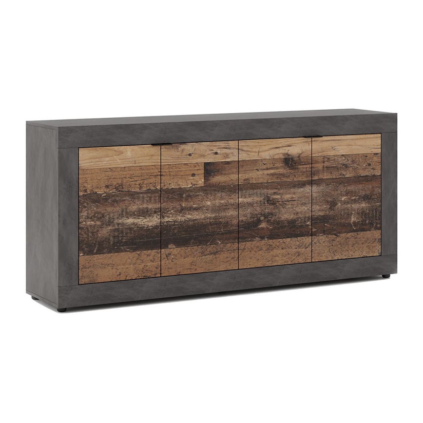 Ladekast RUNEA donkerbruin/antraciet