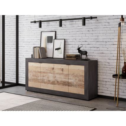 Ladekast RUNEA lichtbruin/antraciet