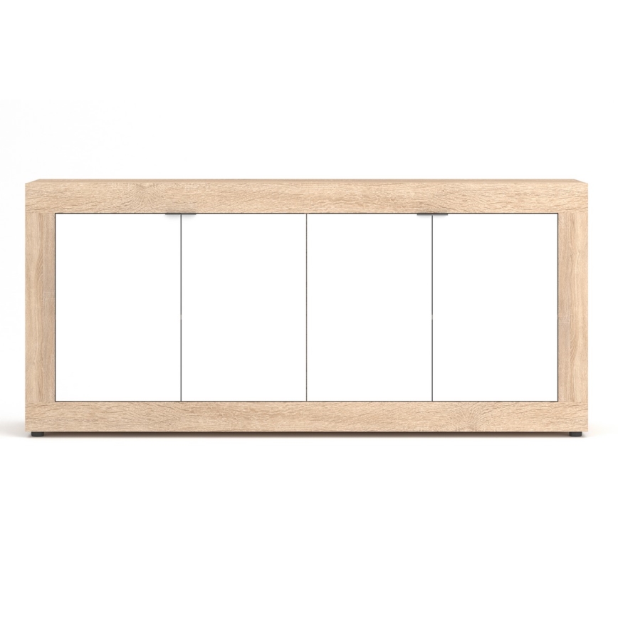 Ladekast RUNEA Sonoma eik/wit