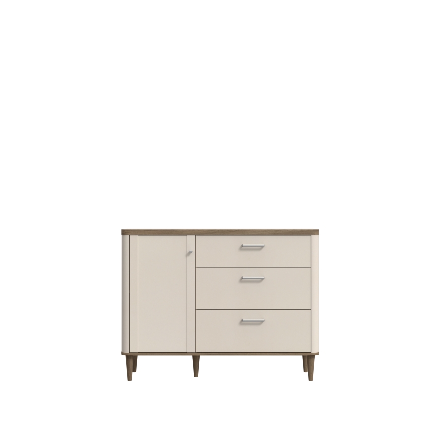 Ladekast VIRO met lades, bruin/beige