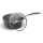 Lamart - Granieten steelpan met deksel 16 cm zwart/grijs/roestvrijstaal