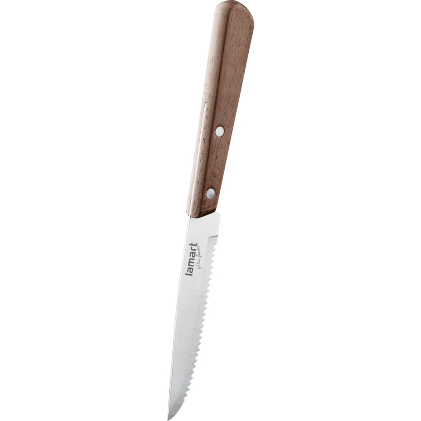 Lamart - Steakbestek 8 delig walnoot