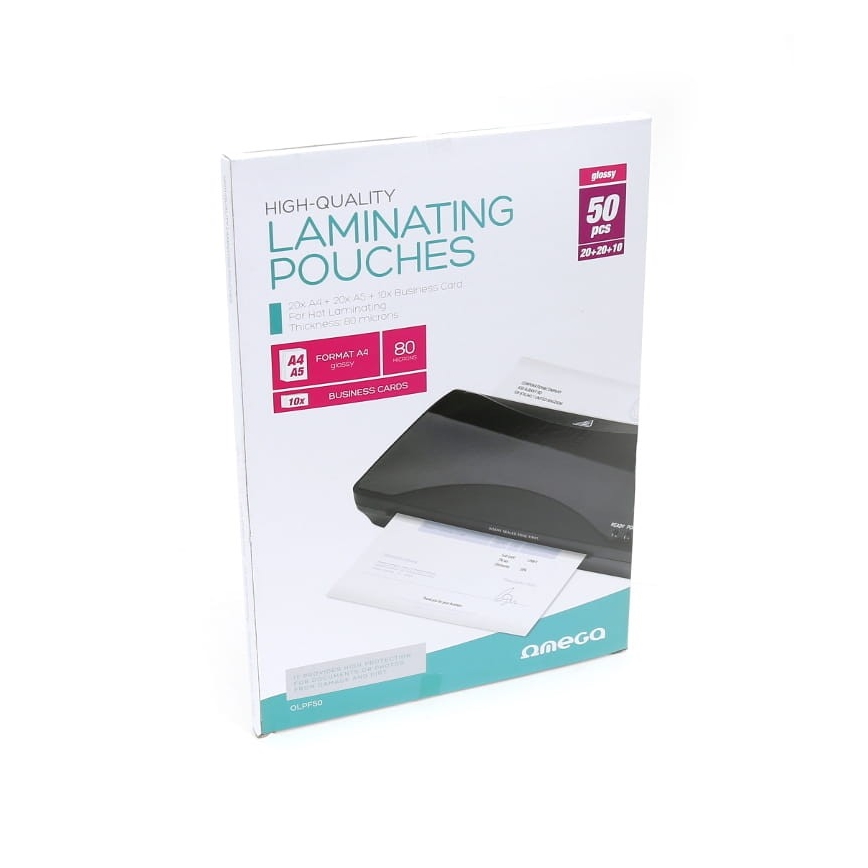 Lamineerfolie A4 20 st. + A5 20 st. + Visitekaartje 10 st