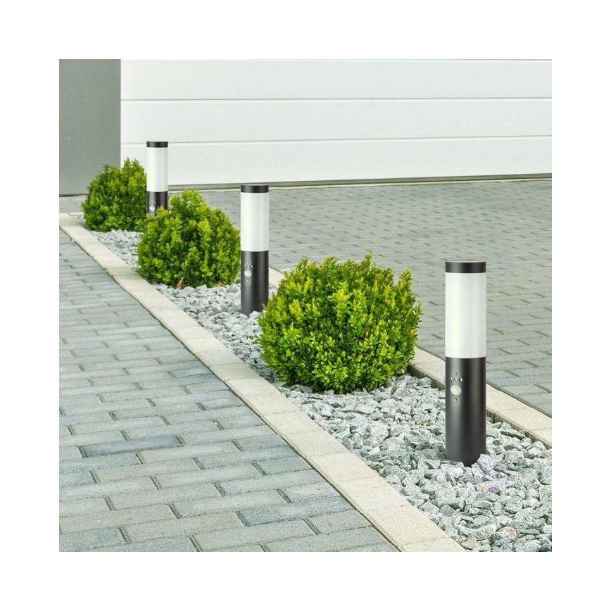Lamp met Sensor voor Buiten 1xE27/60W/230V IP44 45cm antraciet