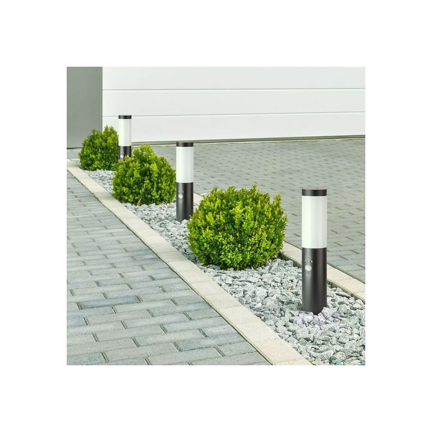 Lamp met Sensor voor Buiten1xE27/60W/230V IP44 45cm zwart