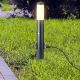 Lamp met Sensor voor Buiten + 2 stopcontacten 1xE27/60W/230V IP44 60cm antraciet