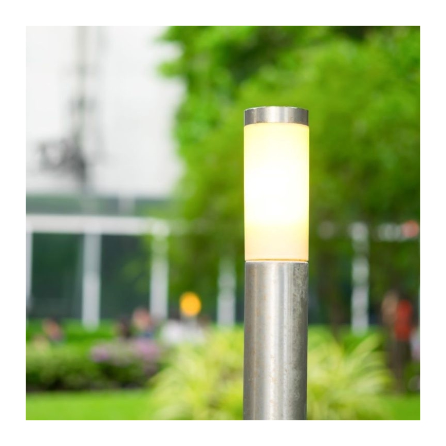 Lamp voor Buiten 1xE27/60W/230V IP44 110cm mat chroom