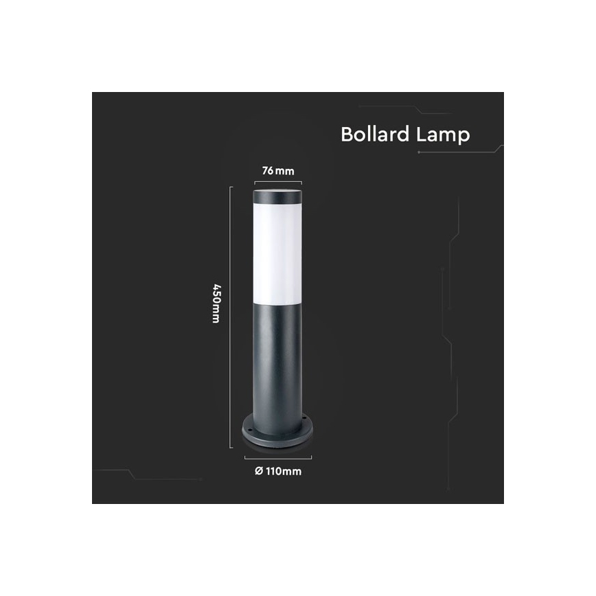 Lamp voor Buiten 1xE27/60W/230V IP44 45cm antraciet
