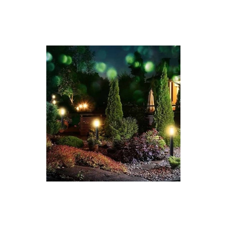 Lamp voor Buiten 1xE27/60W/230V IP44 80cm zwart
