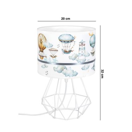 Lamp voor Kinderen PIKKI 1xE27/60W/230V blauw