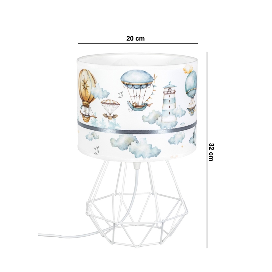 Lamp voor Kinderen PIKKI 1xE27/60W/230V blauw