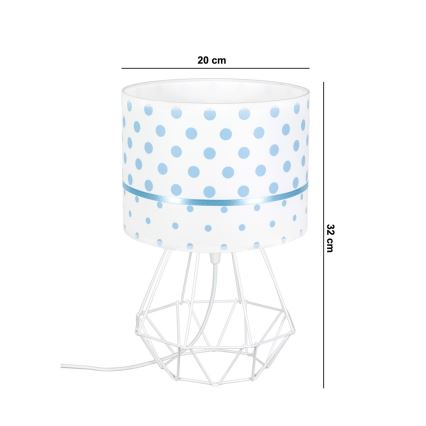 Lamp voor Kinderen PIKKI 1xE27/60W/230V blauw