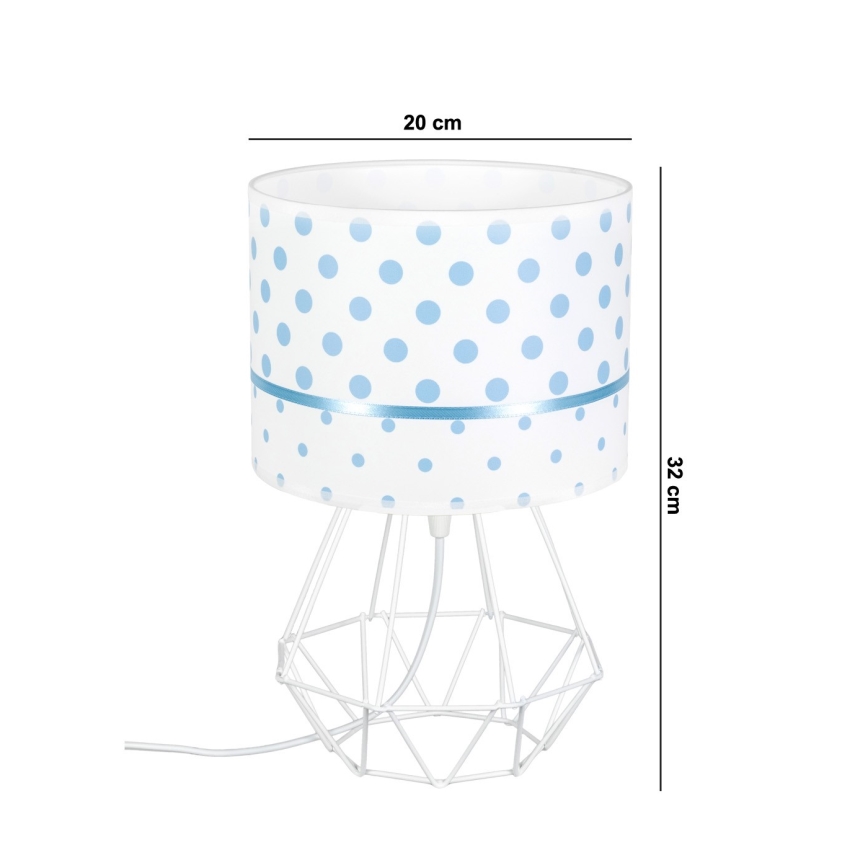 Lamp voor Kinderen PIKKI 1xE27/60W/230V blauw