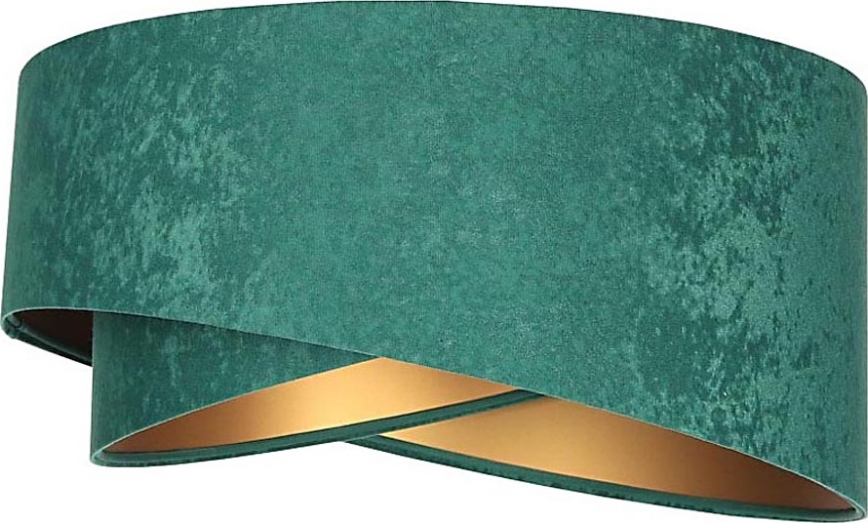 Lampenkap voor kroonluchter GALAXY E27 diameter 45 cm groen/goud
