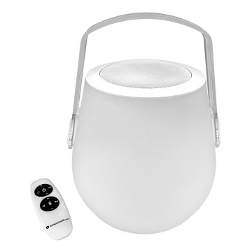 Lampenwelt - LED RGB dimbare tafellamp met speaker LED/3W/3,7V Bluetooth 2000 mAh IP44 + afstandsbediening