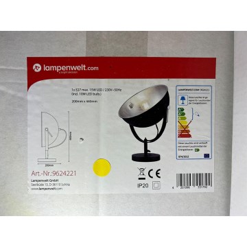 Lampenwelt - LED RGBW Dimbaar tafellamp MURIEL 1xE27/10W/230V Wi-Fi