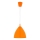 Lampsnoer EDI 1x E27, 60 W / 230 V, 90 cm, oranje