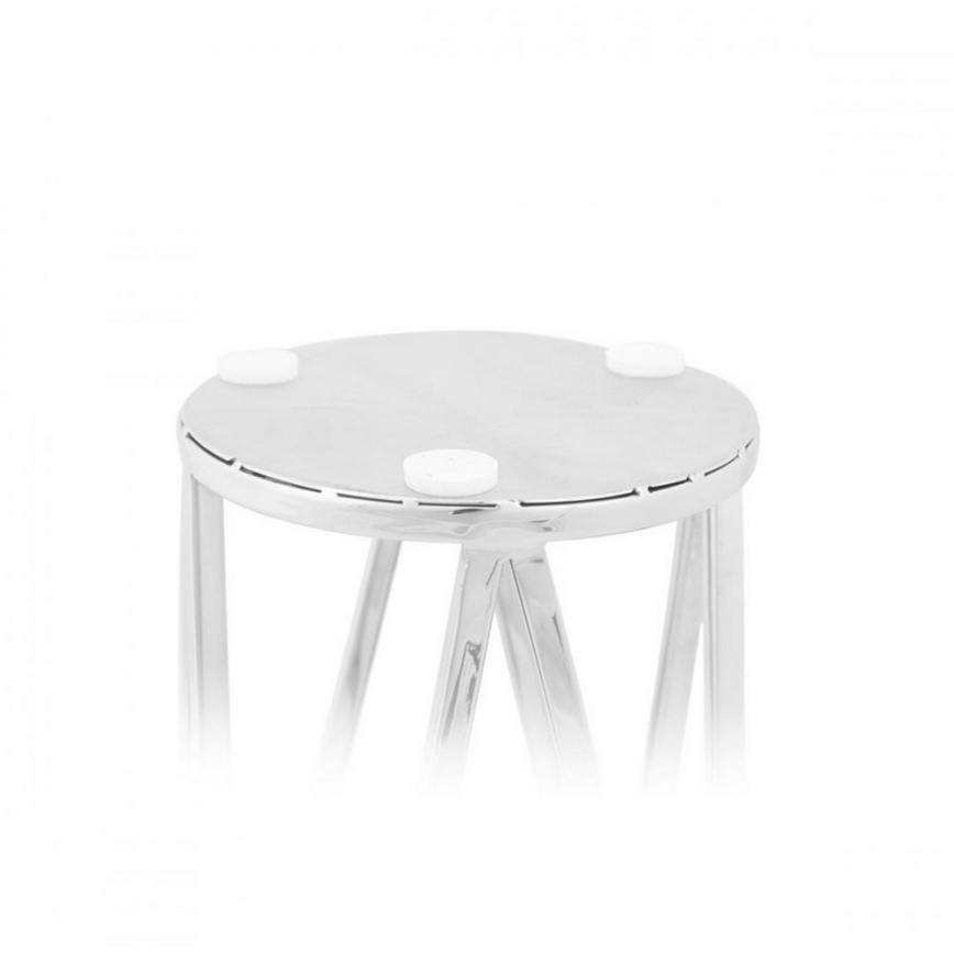 Lantaarn FRAGIL 26 cm glanzend chroom/zwart