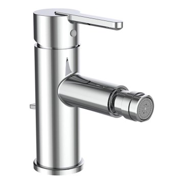 LAUFEN H3410810041141 - Bidetkraan + afvoer met overloop LUA glanzend chroom
