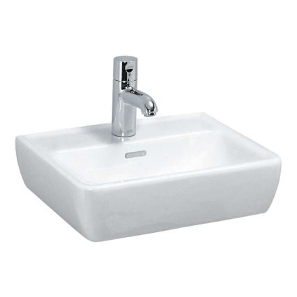 LAUFEN H8119510001041 - Wastafel voor opbouw/wandhangend PRO 45x34 cm keramiek/wit