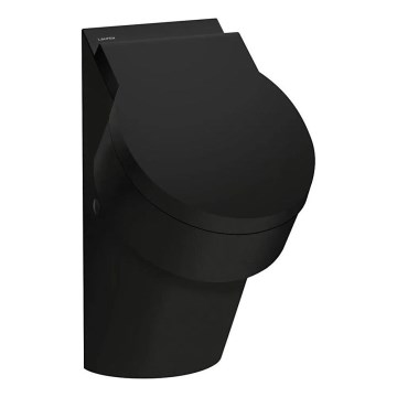 LAUFEN H8402817160001 - Urinoir met uitsparingen voor VAL-deksel, achteraansluiting voor watertoevoer, achterafvoer, keramiek/mat zwart