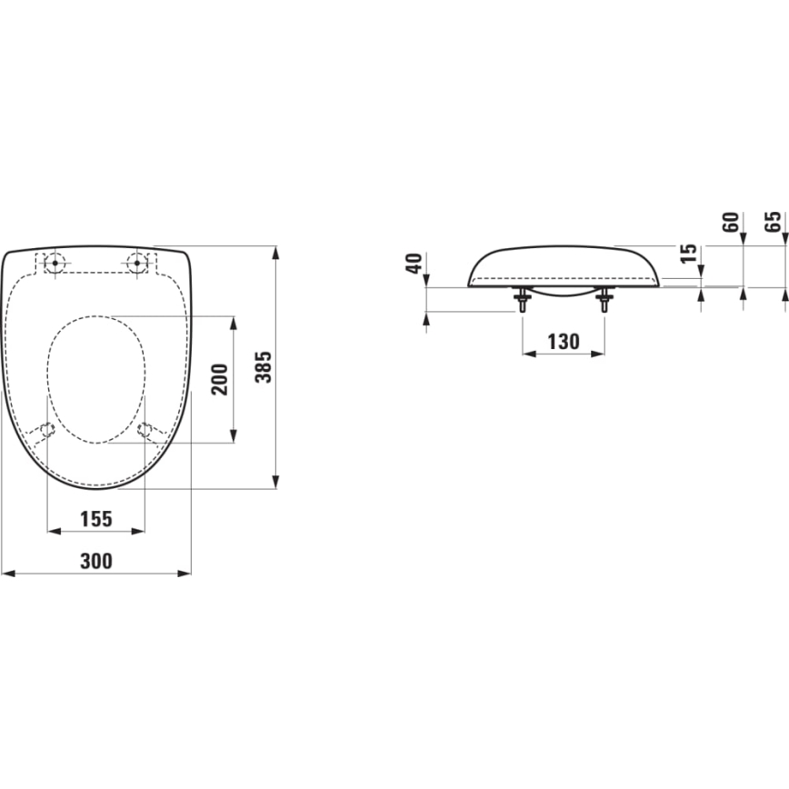 LAUFEN H8910303000001 - Kinder-wc-bril FLORAKIDS duroplast/wit