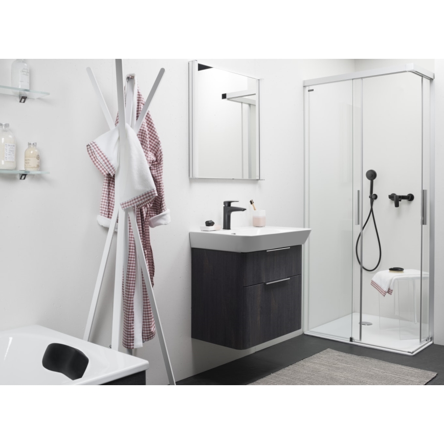 LAUFEN HF500702428000 - Kraan voor wastafel LAURIN 16,2 cm titaan mat zwart