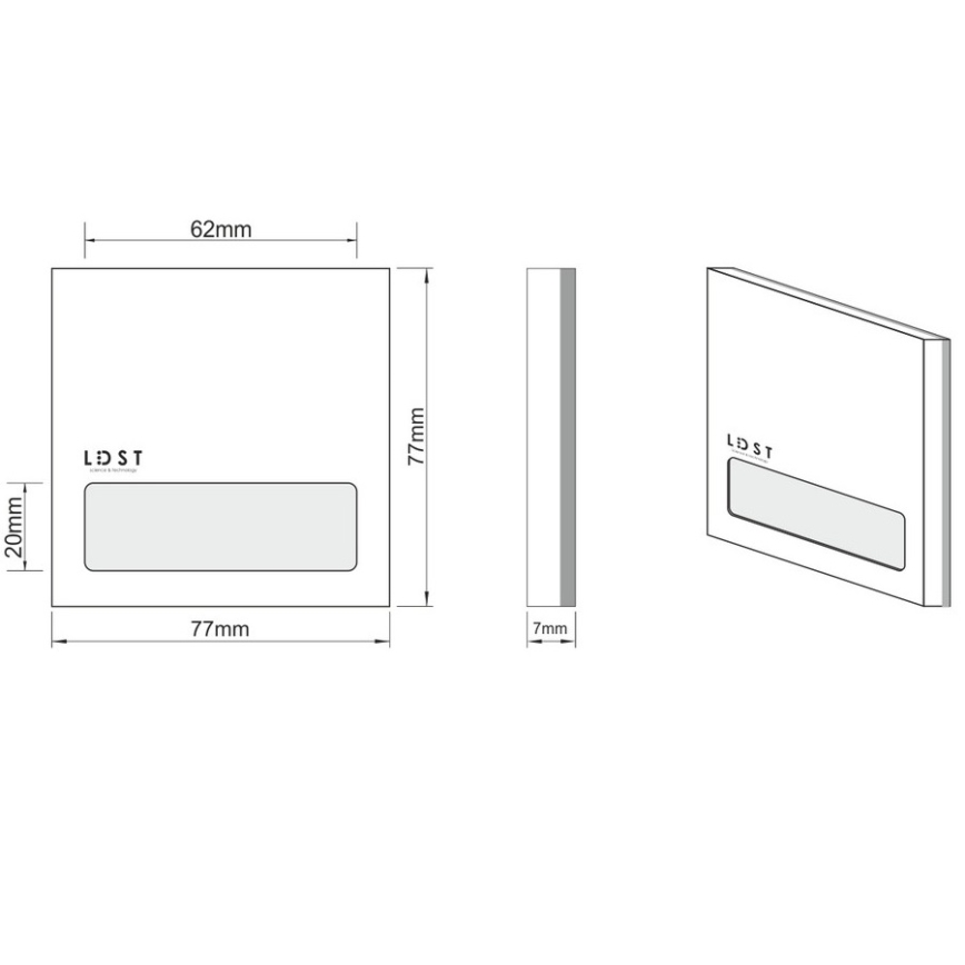 LDST AL-01-SS-BZ5 - LED Trapverlichting ALEX 5xLED/1,2W/230V mat chroom 6500K