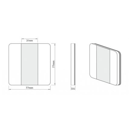 LDST DU-01-SC-BZ10 - Trapverlichting DUO 10xLED/1,2W/230V