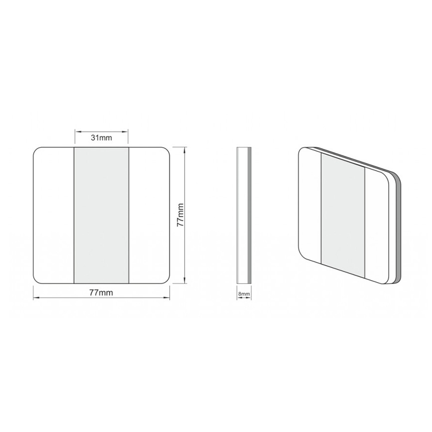 LDST DU-01-SC-BZ10 - Trapverlichting DUO 10xLED/1,2W/230V