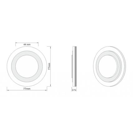 LDST LI-01-SS-BC8 - Trappenhuisverlichting LILI 8xLED/1,2W/230V