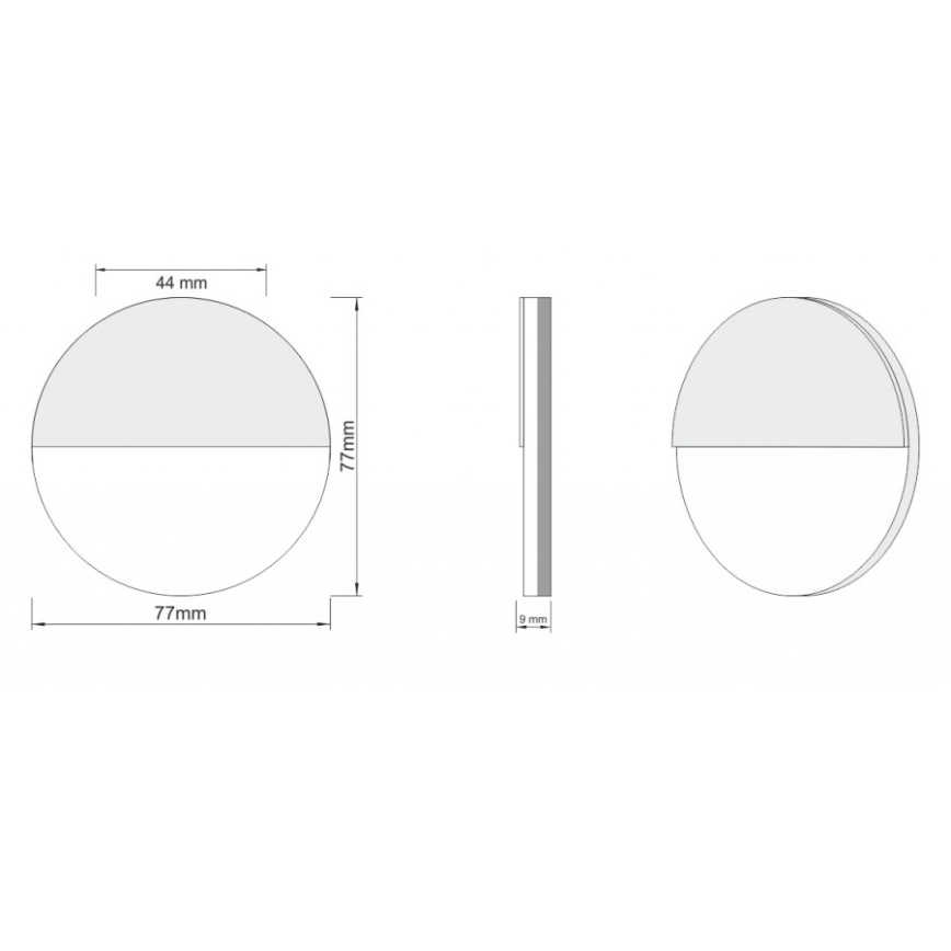 LDST RO-01-SS-BZ4 - LED Trapverlichting ROBIN 4xLED/1,2W/230V mat chroom 6500K