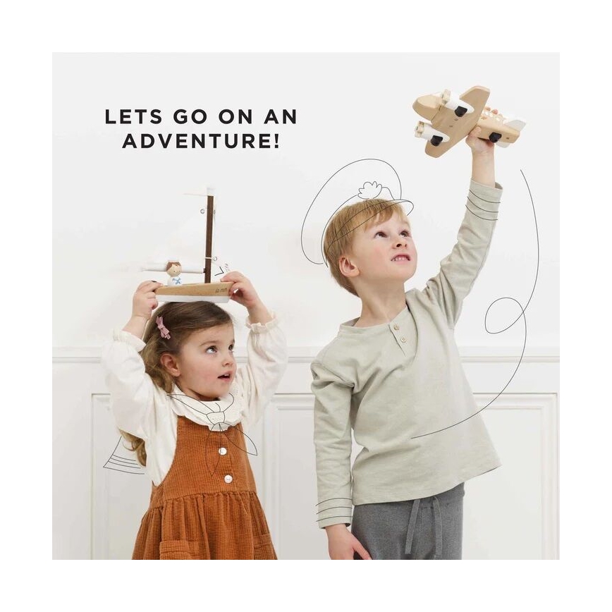 Le Toy Van - Houten vliegtuig