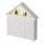 LED adventskalender 8xLED/2xAA wit