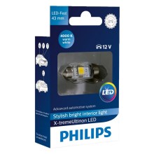 LED Autolamp Philips X-TREME VISION 129454000KX1 C5W SV8,5/1W/12V 4000K