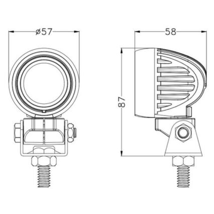 LED Autospot OSRAM LED/10W/10-30V IP68 5700K