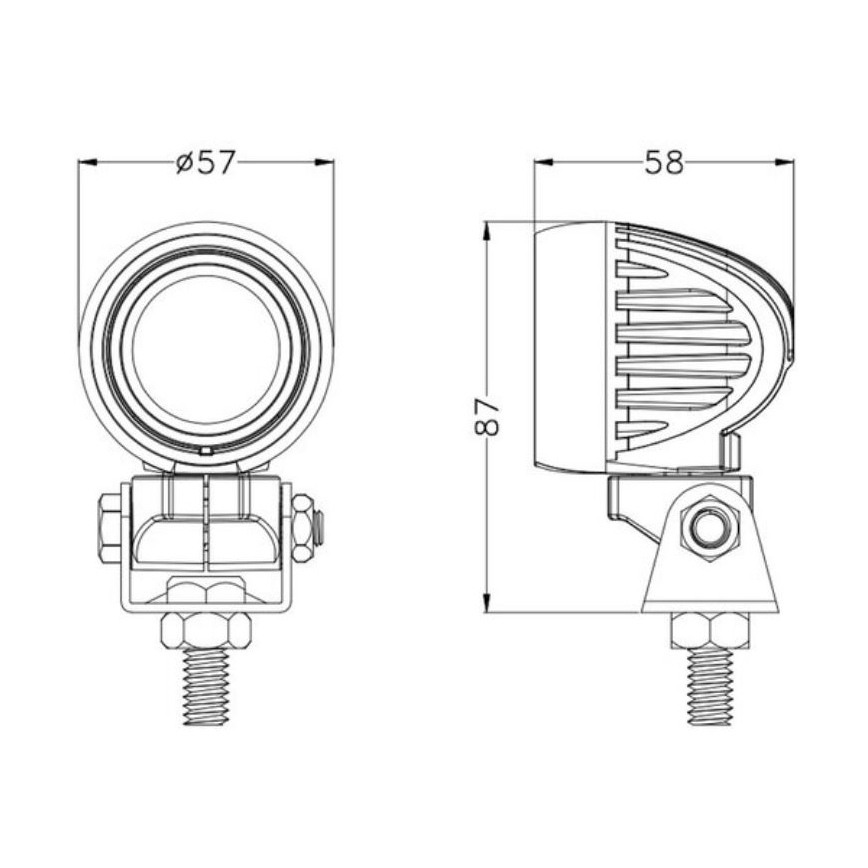 LED Autospot OSRAM LED/10W/10-30V IP68 5700K