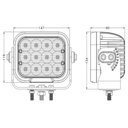 LED Autospot OSRAM LED/120W/10-30V IP68 5700K