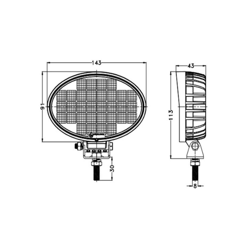 LED Autospot OSRAM LED/32W/10-30V IP68 5700K