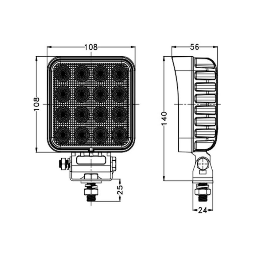 LED Autospot OSRAM LED/64W/10-30V IP68 5700K