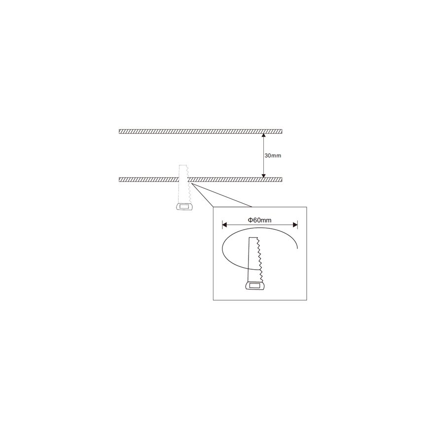 LED Badkamer Inbouw Lamp COCO LED/3W/230V IP44 wit