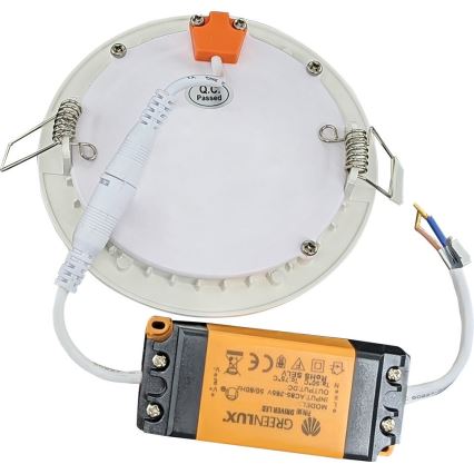 LED Badkamer inbouwspot VEGA LED/6W/230V 2800K Ø 11,8 cm IP44