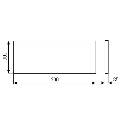 Dimbaar LED-inbouwpaneel voor badkamer STELLA LED/28/32/36/40W/230V 30x120 cm CRI 90 IP44 wit