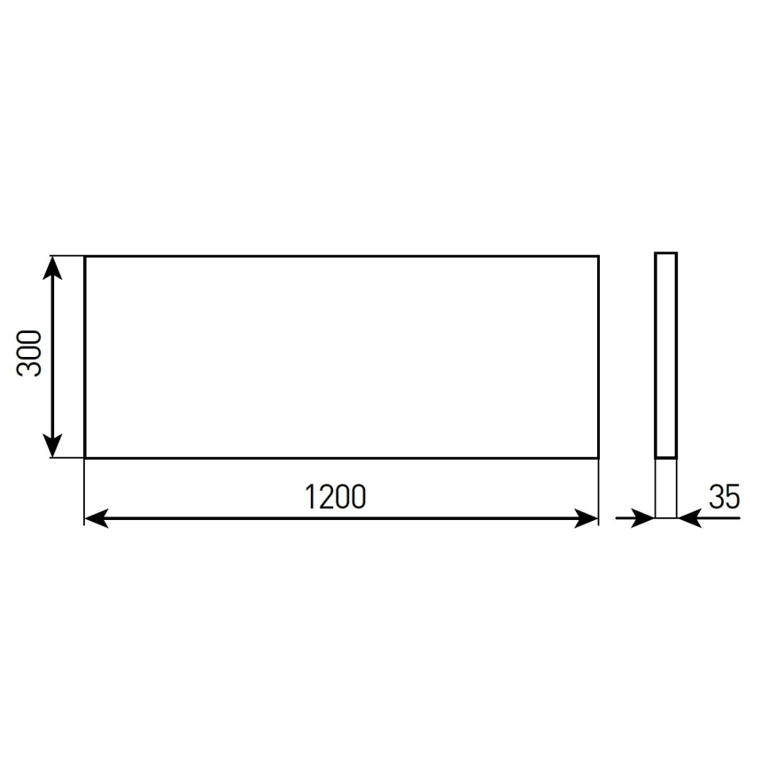 Dimbaar LED-inbouwpaneel voor badkamer STELLA LED/28/32/36/40W/230V 30x120 cm CRI 90 IP44 wit