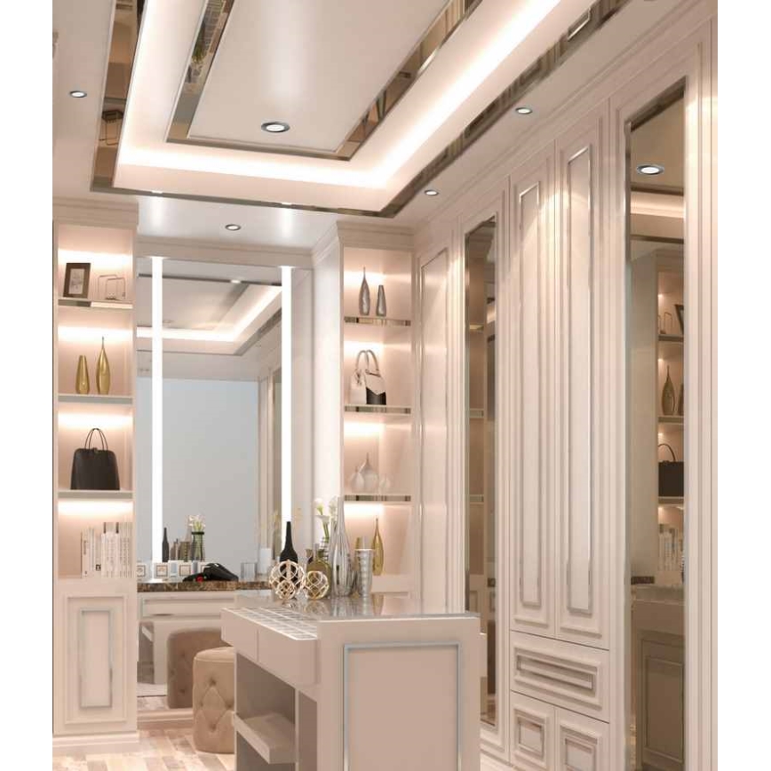 LED inbouwspot voor badkamer BONO LED/8W/230V 3000K IP65 mat chroom