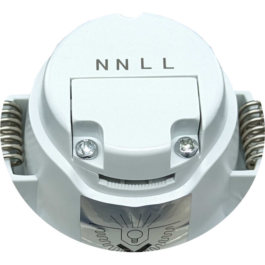 LED inbouwarmatuur voor badkamer BONO LED/8W/230V 3000K IP65 mat chroom
