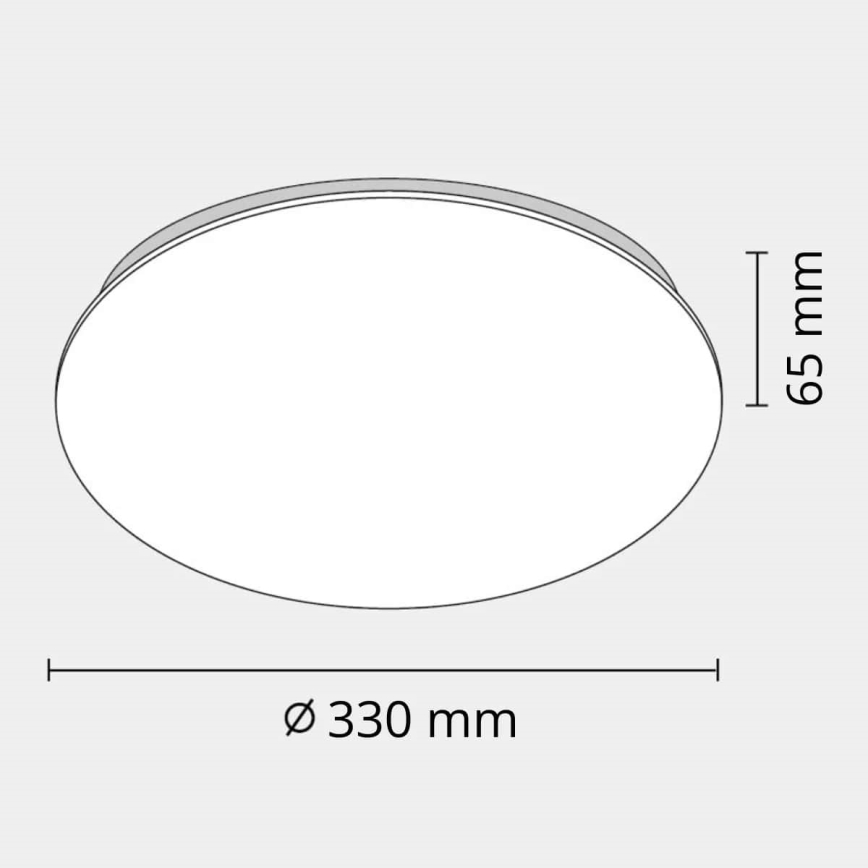 LED Badkamer plafondlamp ADAR LED/12W/230V IP44 4000K